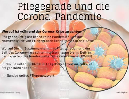 Pflegegrade und die Corona-Pandemie