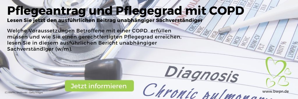 Beitrag zum Thema Pflegeleistungen und Pflegeantrag mit COPD