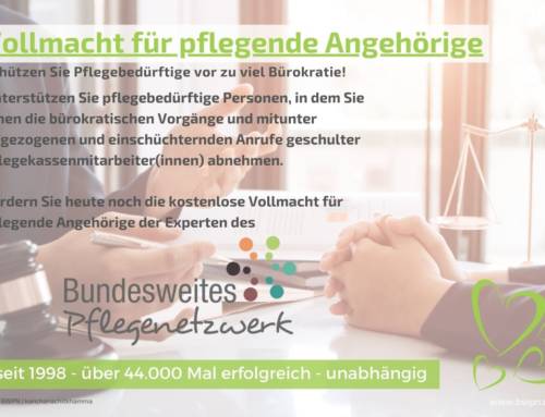 Vollmacht für pflegende Angehörige